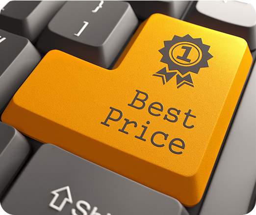 Best Price button on a computer to represent retail pricing